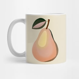 Mid Century Pear Pink Mug